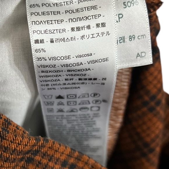 LEVI’S Math Club Elastic Pull On Plaid Pants Trousers - Picture 8 of 9